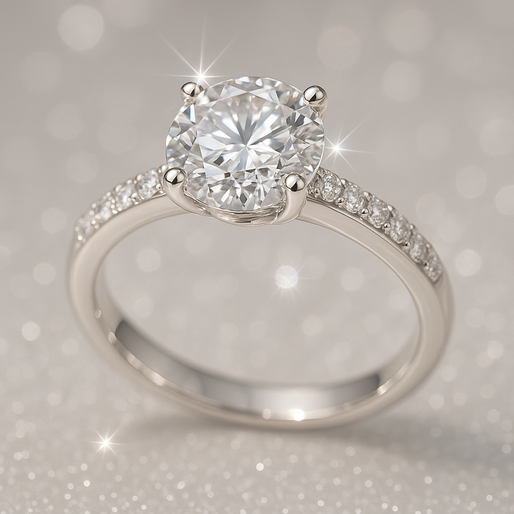 slät förlovningsring i guld